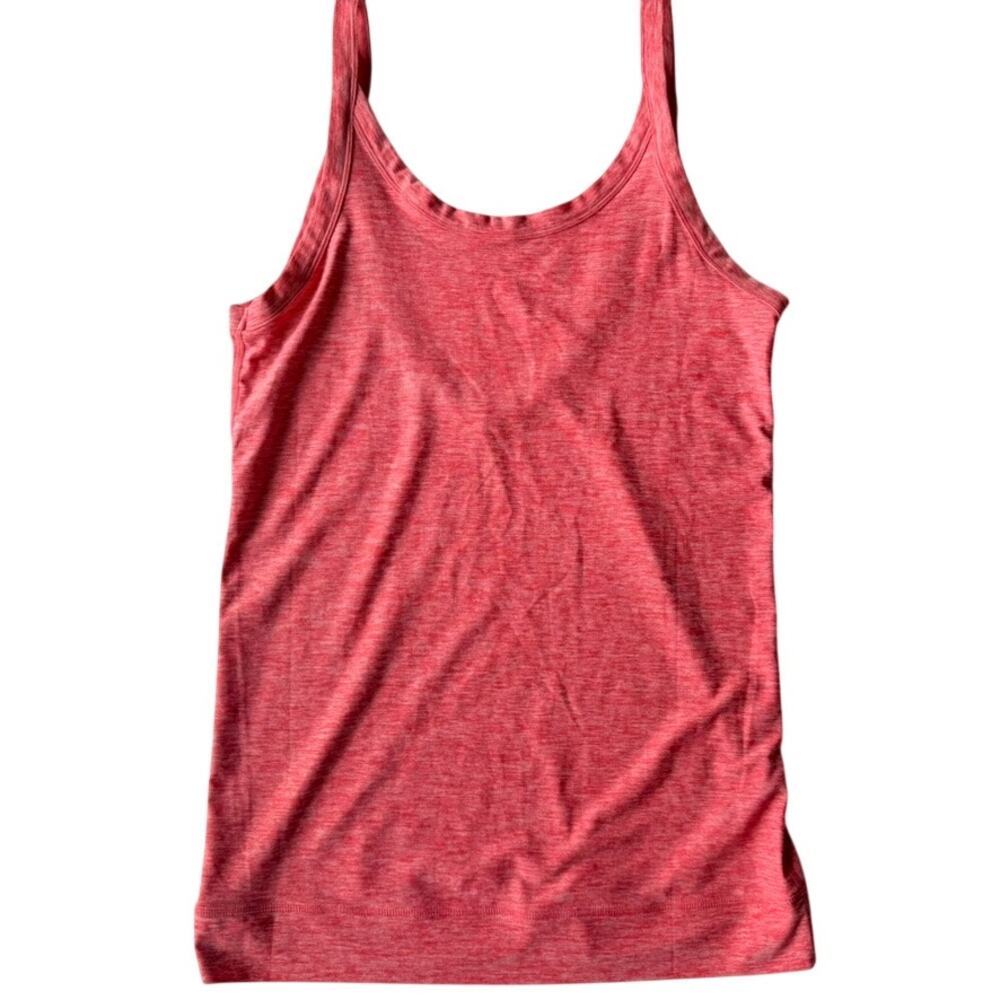 Sweaty Betty Loose Fit Long Line Heathered Coral Tank Top Medium Gym Yoga